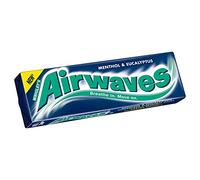 Wrigley's - Chewing-gum Airwaves - goût menthe/eucalyptus - lot de 10 paquets de 14 g