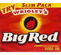 Wrigley's Chewing-gum Big Red Gum - Paquets minces (Lot de 10)