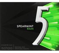 Wrigley's Chewing-gums "5" Rain - Vert - Sucrés et acidulés (Lot de 10)