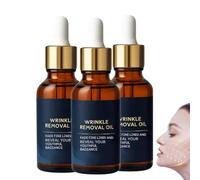 Wrinkle Removal Oil, Sérum Anti-âge, Anti Rides Puissant Immediat, Creme Lifting Immediat Visage, Eye Lifting Cream, Reduces Fine Lines Wrinkles, Hydrating Moisturizing (3PC)