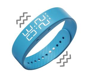Wrist Alarm Clock - Slim Wearable Rechargeable, Reminder Alarm Bracelet, Silent Vibrating Alarms for Heavy Sleepers | Smart Reminder Watch for Elderly Kids Women Men Students | Commuting Dorm Library
