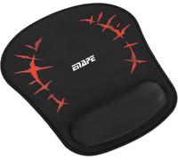 Wrist Ergonomic Mouse Pad with Hand Rest and Gel Cushion,Stylish Design for Comfort and Wrist Protection for Office and Home Office (Red)