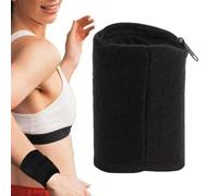 Wrist Pouch - Wrist Wallet Wristband with Zipper, Bodybuilding Fitness Strength Training Wod Workout, Workout Wallet Wrists Bag Pocket Sweatband | Bouton pour pièces de cyclisme