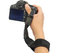 Wrist Strap for Camera, Neoprene Camera Strap with Comfortable Stand and Quick Release Buckles Compatible with Canon, Nikon, Sony and Others (Black)