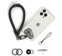 Wrist Strap For Phone,2 Telephone Patch Cord,Hand Strap For Key,Airpods,Camera,Wrist Cord (Black,30 Cm)