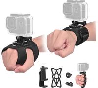 Wrist Strap Hand Strap Attachment with Phone Holder Compatible with GoPro Hero, EK7000, Insta360, Dragon Touch, Yi 4K Surfola Apeman Jadfezy, SLR DLSR