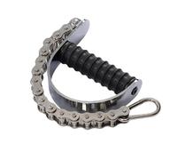 Wrist Strength Trainer With Drive Chain - Wrist Rotation Training Forearm Belt | Strength Training Accessory Adjustable Fit | For Gym Home Workouts Weightlifting, 37cm Stainless Steel TPE
