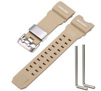 WRISTARMOR Bracelet de montre de rechange en résine compatible avec Casio GWG1000 GWG-1000GB - Bracelet de montre sport étanche pour homme, 28mm, Quartz synthétique.