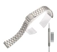 WRISTARMOR Bracelet de montre en acier inoxydable compatible avec Caiso A158WA A168WH AE1200WH F108WH AQ-230A A700W LA670WGA - Bracelet de montre pour homme - 18 mm (argenté 3Z)