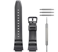 WRISTARMOR Bracelet de montre en résine compatible avec Casio AE-1100w SGW-300H AE-1000w AE-1200 W-218H bracelet de montre de sport étanche pour homme