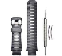 WRISTARMOR Bracelet de rechange en caoutchouc compatible avec Suunto X-lander Militaire Noir