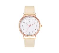 WRISTOLOGY Bracelet de montre en cuir avec chiffres maxi - Bracelet interchangeable en cuir véritable - Grande montre d'infirmière facile à lire avec trotteuse pour femme, homme, infirmière,