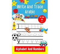 Write And Trace Arabic Alphabet And Numbers For Kids Age 3-7