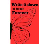 Write It Down or Forget Forever: A Journal to Capture the Thoughts, Ideas, and Moments That Matter