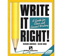 Write It Right!: A Guide For Clear And Correct Writing (Self-Study Sourcebook)