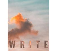 WRITE: Minimalist Lined Notebook • 100 Ruled Pages • Soft Cloud Photography Cover