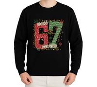 WriteFusion Let It Snow Pull de Noël bonhomme de neige, Noir , S