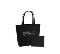 WriteFusion Prenez du temps pour les choses qui vous rendent heureux - Inscription inspirante avec pissenlit - Motivation et pleine conscience - Sac cadeau durable en feutre - Sac à provisions - Sac