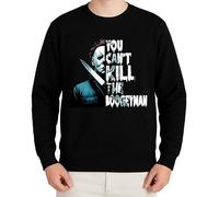 WriteFusion You Can't Kill The Boogeyman - Design horreur d'Halloween avec masque et couteau - Motif slasher effrayant pour les fans de films cultes et d'Halloween, Noir , XXL