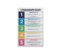 Writing An Essay Educational Poster How To Write An Essay 5 Paragraph English Classroom Wall Art Print for Home School Office Study Room Decor