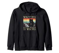 Writing Because Murder is Wrong for Writer Vintage Sweat à Capuche