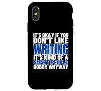 Writing Is For Smart People Auteur Drôle Écrivain Coque pour iPhone X/XS