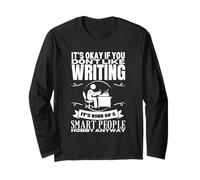 Writing Is For Smart People Auteur Drôle Écrivain Manche Longue