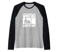 Writing Is For Smart People Auteur Drôle Écrivain Manche Raglan