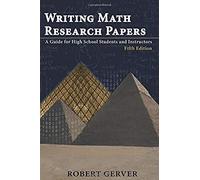Writing Math Research Papers