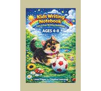 Writing Notebook for Kids Ages 4-8: Cute Puppy Cover | 100 Lined Pages for Handwriting Practice