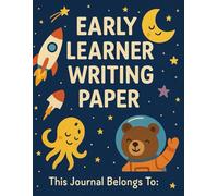 writing paper with lines for ABC kids: 120 Blank: handwriting practice paper with dotted lines