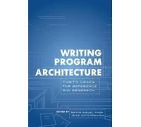 Writing Program Architecture