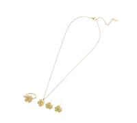 WRITWAA 1 Ensemble Collier Boucles Oreilles et Bague pour Femmes Pendentif Pierre Œil de Chat de Saint Valentin ou Anniversaire Style Élégant et Minimaliste pour Toutes Occasions