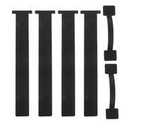 WRITWAA 1 Ensemble de charnières décoratives pour porte de garage : kit de quincaillerie décorative magnétique imitation fer, installation facile sans perçage, noir