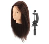 WRITWAA 1 Ensemble De Têtes De Mannequin Pour La Coiffure Têtes De Mannequin Pour Cheveux Humains Tresses Cheveux Raides Franges Produits D'Entraînement Pour Cheveux Bouclés Et