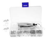 WRITWAA 1 Ensemble outil de réparation de lunettes titane des vis tournevis pour lunettes Kit de réparation de lunettes Télevés à nez kit de réparation de verre Gel de silice