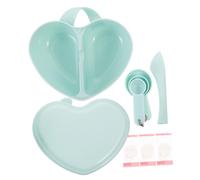 WRITWAA 1 Ensemble Set de Bols Créatifs Forme de Cœur pour Mélanger des Masques Faciaux Ensemble Diy avec Cuillère Aléatoires Couleur Aléatoire