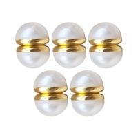 WRITWAA 1 Jeu Accessoires Fixes Voile Bouton Épinglettes Épingles À Boutons De Chemise Poids Du Voile De Mariage Broche Bouton Épingle Pour Jeans Faux Boutons Aimant Blanche 10 Pièces