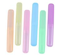 WRITWAA 1 Jeu Boîte De Stockage De Brosse À Dents Portable Porte-Brosse À Dents Voyage Titulaire Adultes Charbon pour en Gros des Produits Étui À Brosse À Dents Cas Pliable PP 6 Pièces