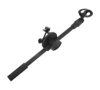 WRITWAA 1 Jeu de pinces pour pied de micro portatif - Adaptateur de fixation à barre transversale courte réglable pour microphone filaire et sans fil, idéal pour l'enregistrement en studio et
