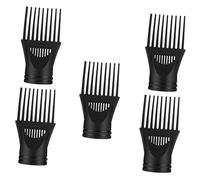 WRITWAA 1 Jeu Embout Pour Sèche-cheveux Accessoires Voyage Fixation De Buse De Sèche-cheveux Buses Séchoirs Universel Peigne À Séchoir Peigne De Massage Des Cheveux Plastique Noir 5 Pièces