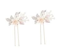 WRITWAA 1 Paire Élégant Accessoire de Mariage Rhinocéros Fleurs pour Mariées et Fêtes Ornement Chic et Légèreté pour Événements Spéciaux