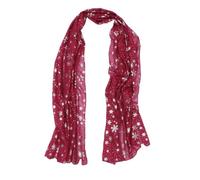 WRITWAA 1 Pc Écharpe de Noël châle fleuri bandana femme echarpe noel echarpe de noel robes foulard écharpe de marquage à chaud déguisement de noël hiver Vêtements Cadeau Manquer polyester