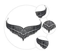 WRITWAA 1 Pièce Couronne de Mariage Vintage Rhinestones Noire Diadème Décoratif pour Fête et Événements Spéciaux Couronne Chic
