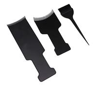 WRITWAA 1 trousse de couleur de cheveux en train de mourir femme colorant souligner Brillant peigne de de coiffure planche à brosse à cheveux plastique ABS Black