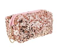 WRITWAA 1 Trousse De Maquillage Scintillante Et Scintillante Trousse De Maquillage Trousse De Toilette De Voyage Trousse De Toilette À Paillettes Organisateur De