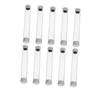 WRITWAA 10 Pièces boîte de Rangement pour Tube de Rangement en Plastique Tube d'outil Transparent pour Voyager avec Capuchon PC