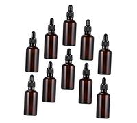 WRITWAA 10 Pièces Bouteille D'huile Essentielle En Verre Mini Bouteilles De Voyage Distribution Bouteille De Pipette Accessoires De Voyage Apothicaire Bouteilles De Parfum Pour Un Verre