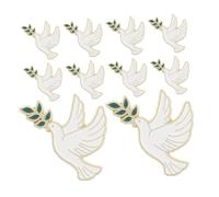WRITWAA 10 Pièces Broche Épingle avec Branche Olivier Accessoire pour Événements Caritatifs Fêtes et Tenues