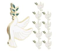 WRITWAA 10 Pièces Broches Lapel Pins Femmes avec Branche Olivier Badge Vintage pour Pulls Écharpes Accessoire Élégant